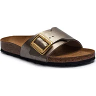 Klapki i japonki damskie - Birkenstock Klapki Catalina CB BF z dodatkiem skóry - miniaturka - grafika 1