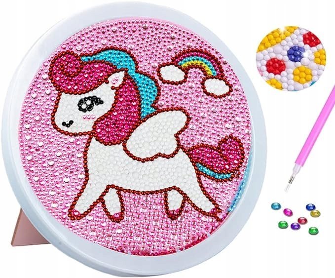 Obraz Malowanie Diamentami motyw Jednorożec dla Dzieci