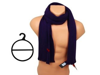FIOLETOWY SZALIK CLASSIC WIS-606 – GŁADKI, ELEGANCKI DODATEK, 100% AKRYL