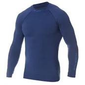 Koszulki męskie - Koszulka Męska Brubeck Extreme Thermo - Ciemnoniebieski M - miniaturka - grafika 1