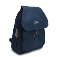 Plecaki - Mały plecak z mikrofibry Sanchez Casual - granatowy - miniaturka - grafika 1