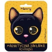 Henry Zakładka magnetyczna. Kotek czarny - Henry - Zakładki do książek - miniaturka - grafika 1