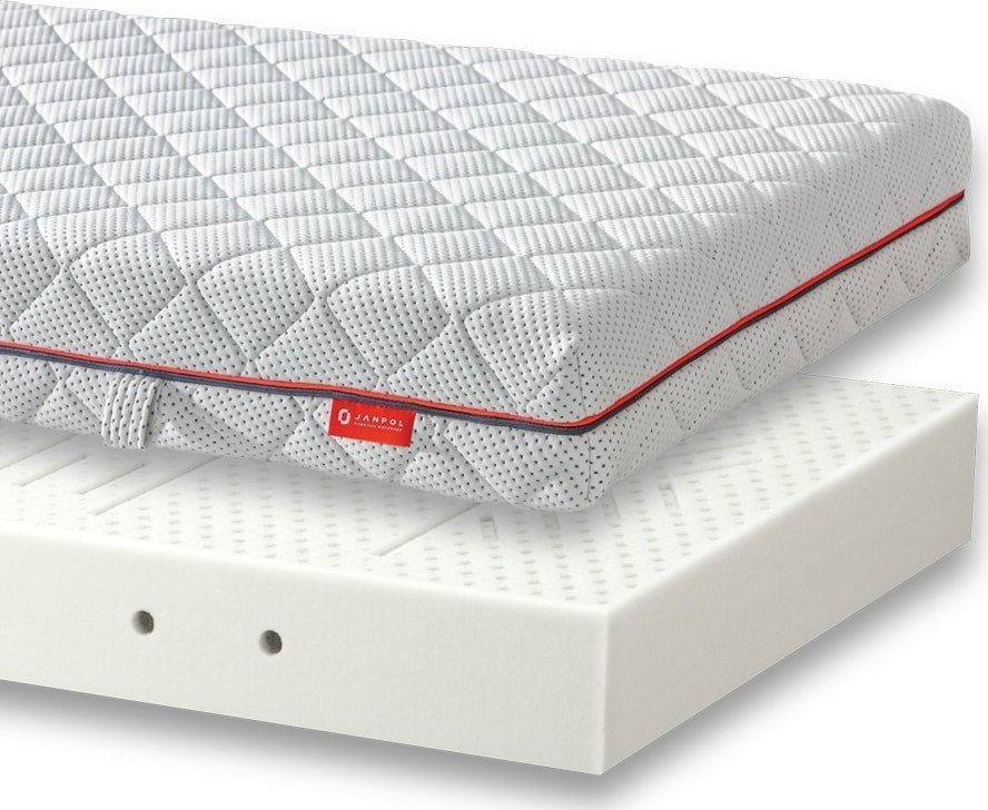 JANPOL Materac Fides Janpol lateksowy ROZMIAR: 80x200 cm, POKROWIEC: Biaxial