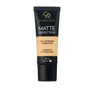 Podkłady do twarzy - Golden Rose - MATTE PERFECTION - Full Coverage Foundation - Matujący podkład do twarzy - SPF15 - 35 ml - W2 - miniaturka - grafika 1