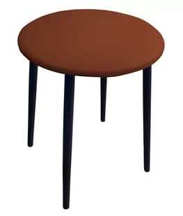 Taboret TRIX D03 jasny brąz podstawa czarna - Taborety i hokery - miniaturka - grafika 2