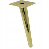 Meble modułowe i akcesoria - Noga meblowa Szpilka skośna jasno złota wysokość 20 cm nóżka meblowa - miniaturka - grafika 1