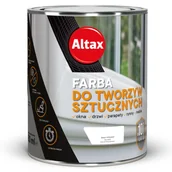 Emalie - ALTAX Farba do tworzyw sztucznych 0,75 l biały - miniaturka - grafika 1