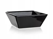 Miski i półmiski - MISKA MISECZKA SALATERKA NA ZUPĘ ŚNIADANIE MITO CZARNA KWADRATOWA talerz - miniaturka - grafika 1