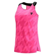 Koszulki i topy damskie - Macron Damski top do gier Padel Prime Cb Iciar damski neonowy różowy/czarny z nadrukiem, XL, różowy, XL - miniaturka - grafika 1