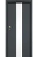 Drzwi wewnętrzne - Pol-Skone Dzwi Wewnętrzne Z Szybą Hartowaną Creato A02 Grafite - miniaturka - grafika 1