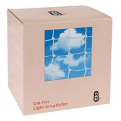 Pozostałe akcesoria dla kotów - TIAKI Siatka ochronna dla kota ze wzmocnieniem drucianym, jasnoszara - 8 x 3 m - miniaturka - grafika 1