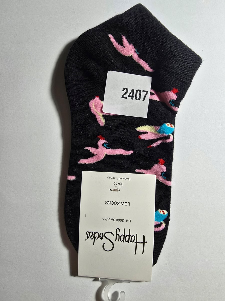 Kolorowe skarpety Happy Socks stopki unisex rozmiar 36-40 (2407)