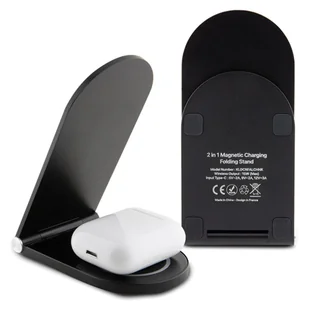 Karl Lagerfeld składana ład. indukcyjna 2w1 KLDCRFALCHNK 15W czarny/black Choupette MagSafe - Ładowarki do telefonów - miniaturka - grafika 5