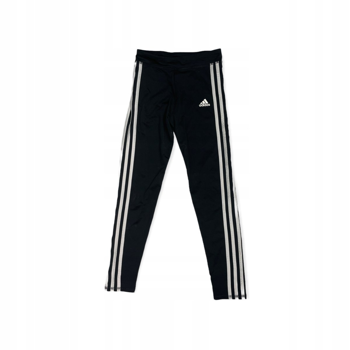Getry legginsy dziewczęce czarne ADIDAS 10/12 lat