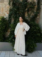 Sukienki - Reserved - Sukienka z ozdobnym haftem - wielobarwny - miniaturka - grafika 1