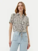 Koszule damskie - Vero Moda Koszula Menny 10303694 Beżowy Relaxed Fit - miniaturka - grafika 1