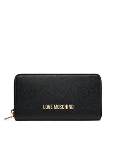 LOVE MOSCHINO Duży Portfel Damski JC5700PP1NLD0000 Czarny - Portfele - miniaturka - grafika 1