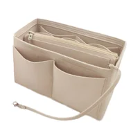Akcesoria podróżnicze - Organizer wkład do torebki damskiej M beż - miniaturka - grafika 1