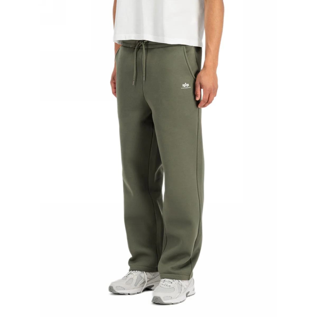 Spodnie Alpha Industries Basic Straight Leg Small Logo Jogger 268362 142 - Ciemnooliwkowe S [S]