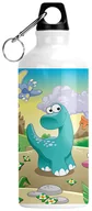 Shakery i bidony sportowe - BIDON BUTELKA DINOZAURY NA WODE Z NAPISEM - miniaturka - grafika 1
