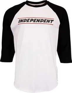 Koszulki męskie - t-shirt męski INDEPENDENT BTG SHEAR BASEBALL TOP Black/White - grafika 1