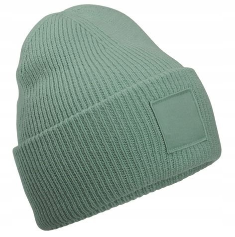 CIEPŁA GRUBA CZAPKA ZIMOWA DAMSKA DZIEWCZĘCA ZIELONA PASTELOWA BEANIE