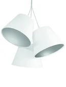 Lampy sufitowe - MacoDesing Lampa wisząca MACODESING Ambrozja 070-061, 60 W, biało-srebrna - miniaturka - grafika 1