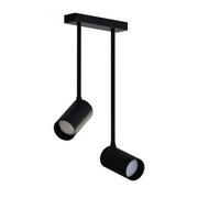 Lampy sufitowe - Nowodvorski Lampa 2 punktowa natynkowa MONO LONG II 10W GU10 czarny 7730 - miniaturka - grafika 1