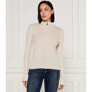 Patrizia Pepe Wełniany golf Slim Fit - Swetry damskie - miniaturka - grafika 1