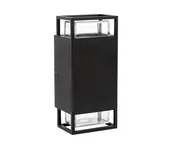 Lampy ogrodowe - Prezent 28211A - Kinkiet zewnętrzny EVENTO 2xGU10/35W/230V IP54 czarny - miniaturka - grafika 1