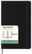 Kalendarze - MOLESKINE kalendarz 2024-2025 18 miesięczny LARGE CZARNY WEEKLY HARD - miniaturka - grafika 1