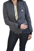 Kurtki damskie - WRANGLER STRIPES BOMBER NAVY KURTKA PILOTKA - miniaturka - grafika 1