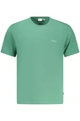 Koszulki męskie - PEPE JEANS MĘSKA KOSZULKA Z KRÓTKIM RĘKAWEM W KOLORZE ZIELONYM - miniaturka - grafika 1