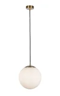 Lampy sufitowe - Atom II D30 lampa wisząca 1xE27 satynowy mosiądz 6077SB - miniaturka - grafika 1