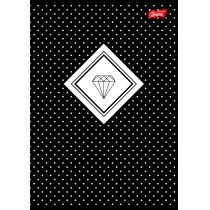 St. Majewski Zeszyt A5 60k linia laminowany DIAMONDS folia soft touch lakier miejscowy p10 - Zeszyty szkolne - miniaturka - grafika 1