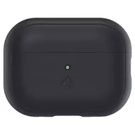 Akcesoria do słuchawek - Etui ochronne na słuchawki Spigen Silicone Fit Strap do Apple AirPods Pro 1/2 czarny/black ACS05479 - miniaturka - grafika 1