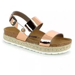 Buty damskie sandały BAYTON Gaceo espadryle rozmiar 41 rose gold - Espadryle damskie - miniaturka - grafika 1