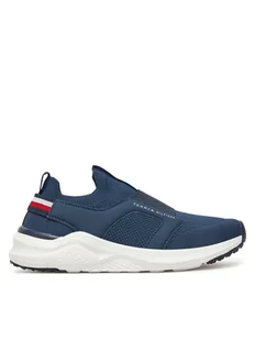 Tommy Hilfiger Sneakersy T3X9-33880-1219800 Granatowy - Buty dla chłopców - miniaturka - grafika 1