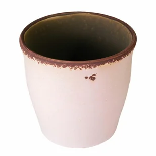 Piasek pustyni, ceramiczna postarzana osłonka (mniejsza) - Donice - miniaturka - grafika 1