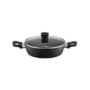 Patelnia głęboka z pokrywą z powłoką Qualum Basic Alto 24 cm AMBITION - Patelnie - miniaturka - grafika 1