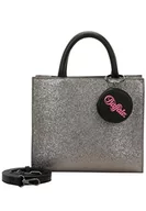 Torebki damskie - Buffalo Big Boxy Collection Glitter Dark Grey Shopper damskie, ciemnoszary - miniaturka - grafika 1