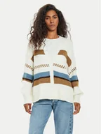 Swetry damskie - Vans Kardigan Valerie VN000HJB Beżowy Loose Fit - miniaturka - grafika 1