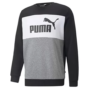 PUMA Męska bluza z okrągłym dekoltem, Czarny, XL - Bluzy męskie - miniaturka - grafika 1