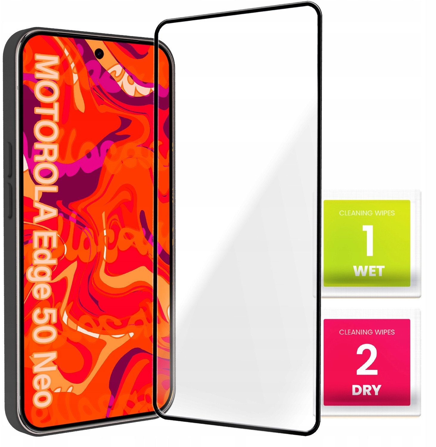 Szkło Hartowane do Motorola Edge 50 Neo / ThinkPhone25 Pełne, Ochronne 9H