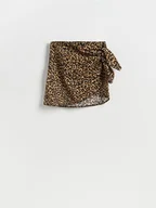 Swetry damskie - Reserved - Bawełniany sarong - brązowy - miniaturka - grafika 1