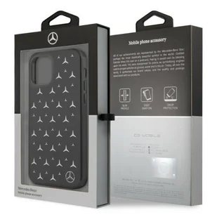 Mercedes MEHCP12MESPBK iPhone 12/12 Pro 6,1" czarny/black hardcase Silver Stars Pattern - Etui i futerały do telefonów - miniaturka - grafika 8