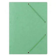 Teczki i skoroszyty - OFFICE PRODUCTS Teczka z gumką preszpan, A4, 390gsm, 3-skrz., jasnozielona 21194011-15 - miniaturka - grafika 1