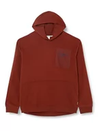 Bluzy męskie - s.Oliver Męska bluza z kapturem, długi rękaw, brązowy, XXL - miniaturka - grafika 1