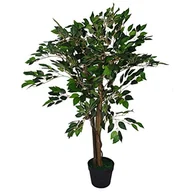 Sztuczne drzewka - Leaf Sztuczna roślina, 90 cm, ciemnozielona - miniaturka - grafika 1