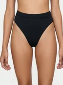 Stroje kąpielowe - Roxy Dół od bikini Solid Essentials ERJX405212 Czarny - miniaturka - grafika 1